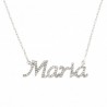 Gargantilla diamantes nombre maria ob