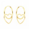 Pendientes aro corazon