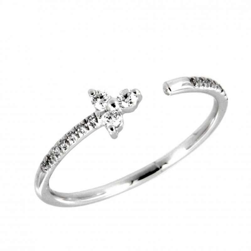 SORTIJA DIAMANTES ORO BLANCO