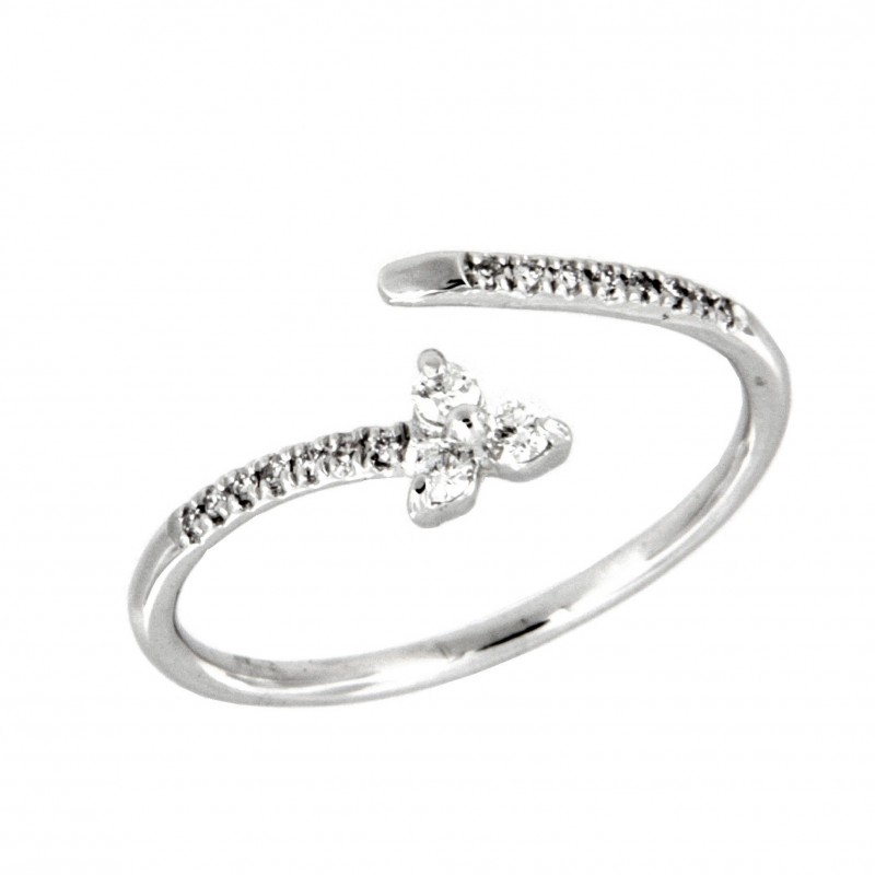 SORTIJA DIAMANTES ORO BLANCO