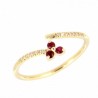 SORTIJA DIAMANTES RUBI