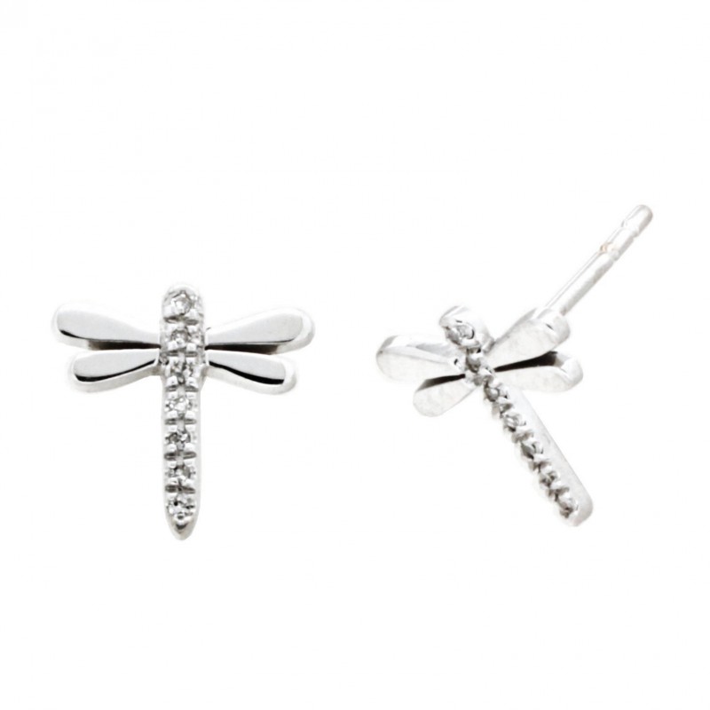 PENDIENTES DIAMANTES LIBÉLULA