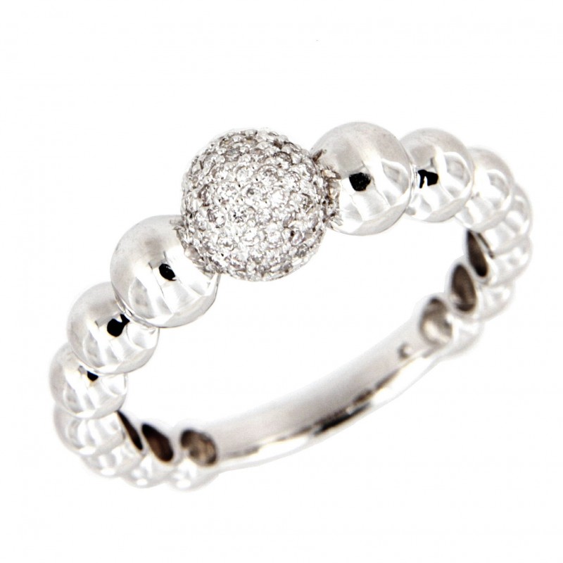 SORTIJA DIAMANTES ORO BLANCO