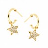 PENDIENTES ARO ESTRELLA CIRCONITAS