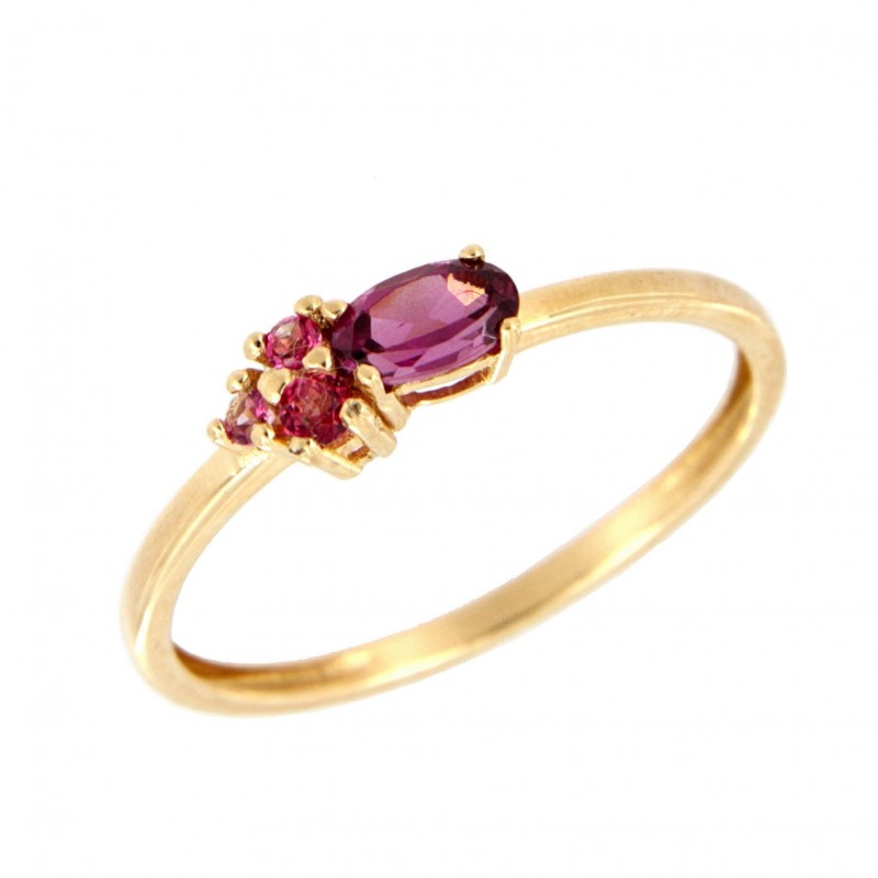 SORTIJA AMATISTA TOPACIO ROSA