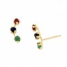 PENDIENTES ZAFIRO RUBI ESMERALDA TREPADO