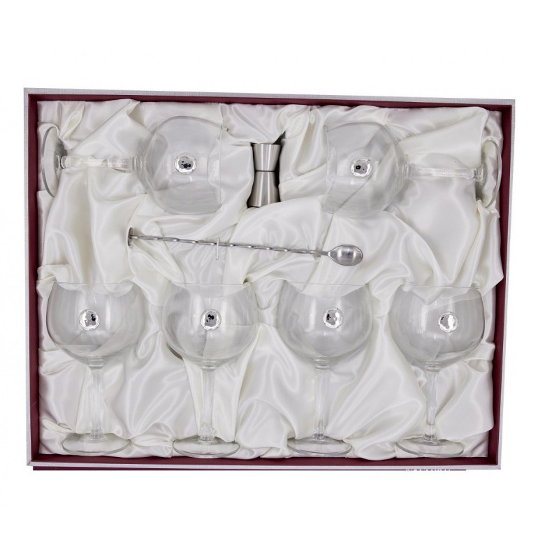 Juego 6 copas Gin tonic Personalizadas cristal Bohemia