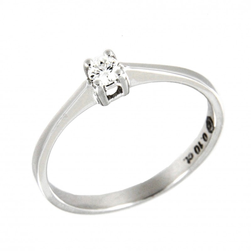 SOLITARIO DIAMANTES ORO BLANCO