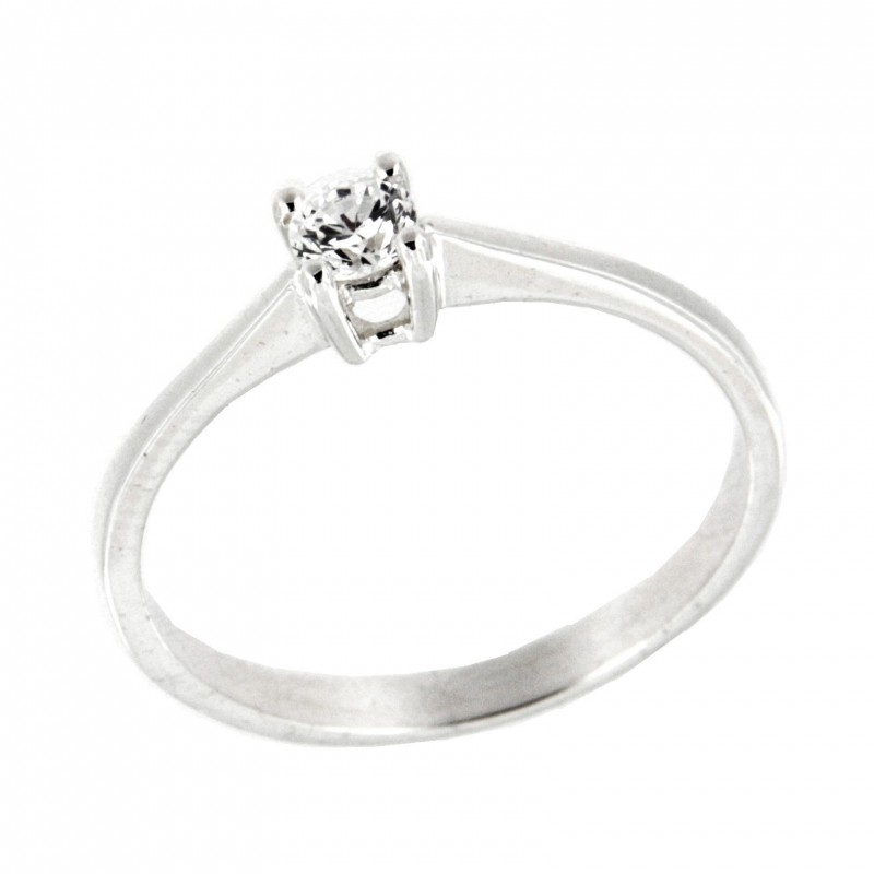 SOLITARIO DIAMANTES ORO BLANCO