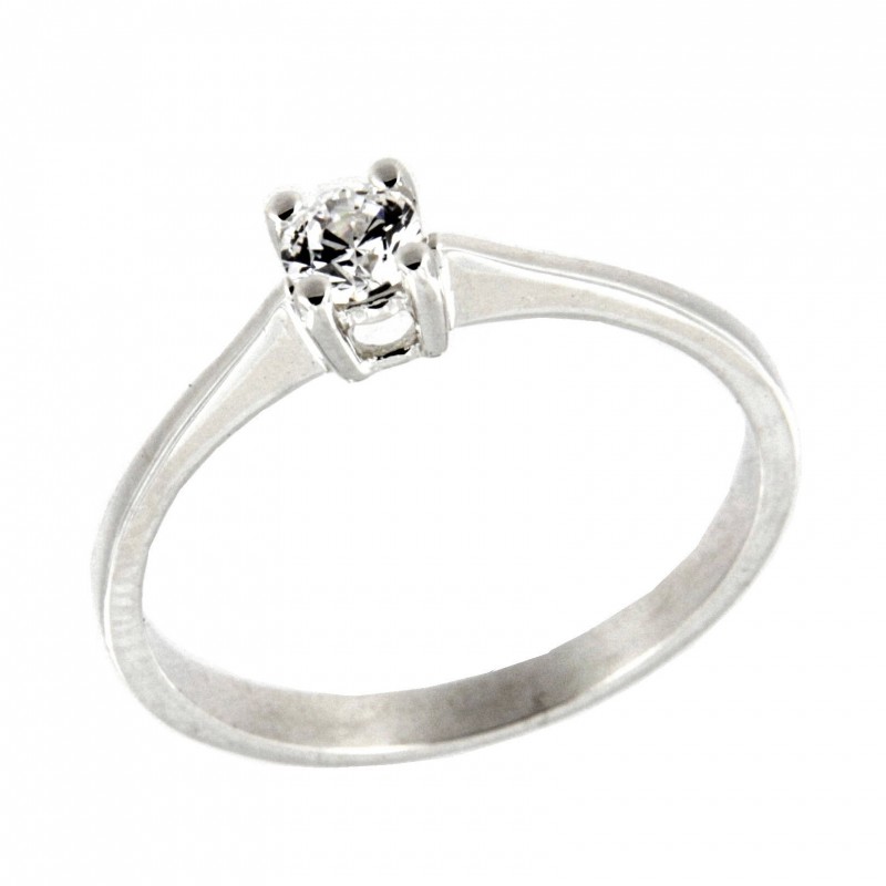 SOLITARIO DIAMANTES ORO BLANCO