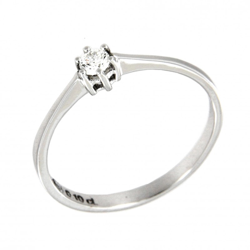 SOLITARIO DIAMANTES ORO BLANCO