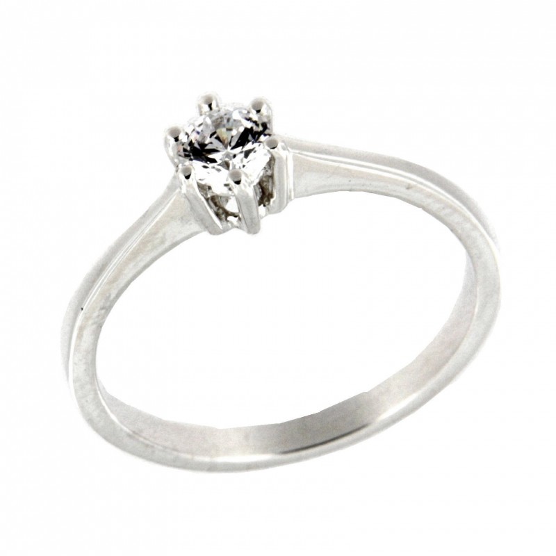 SOLITARIO DIAMANTES ORO BLANCO