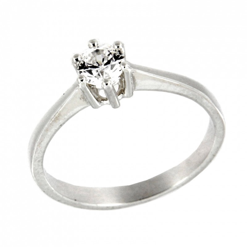 SOLITARIO DIAMANTES ORO BLANCO