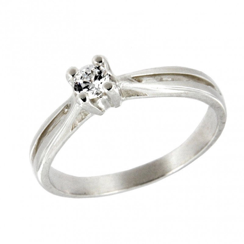 SOLITARIO DIAMANTES ORO BLANCO