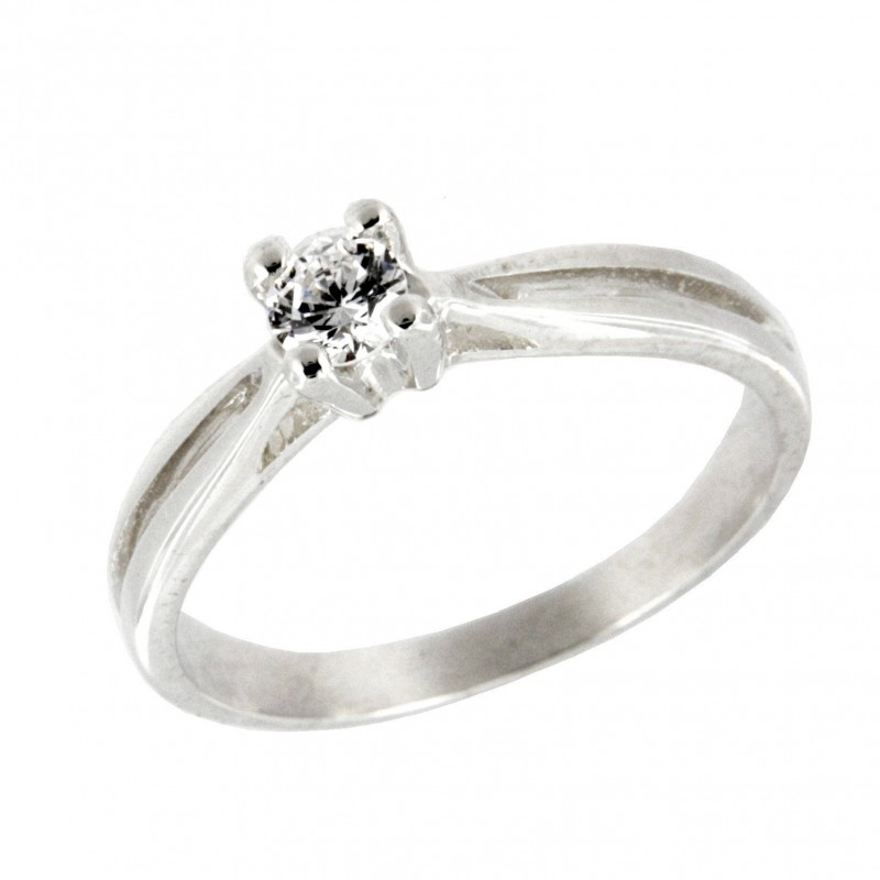 SOLITARIO DIAMANTES ORO BLANCO