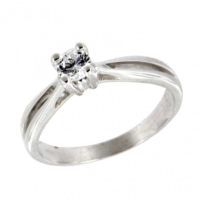 SOLITARIO DIAMANTES ORO BLANCO