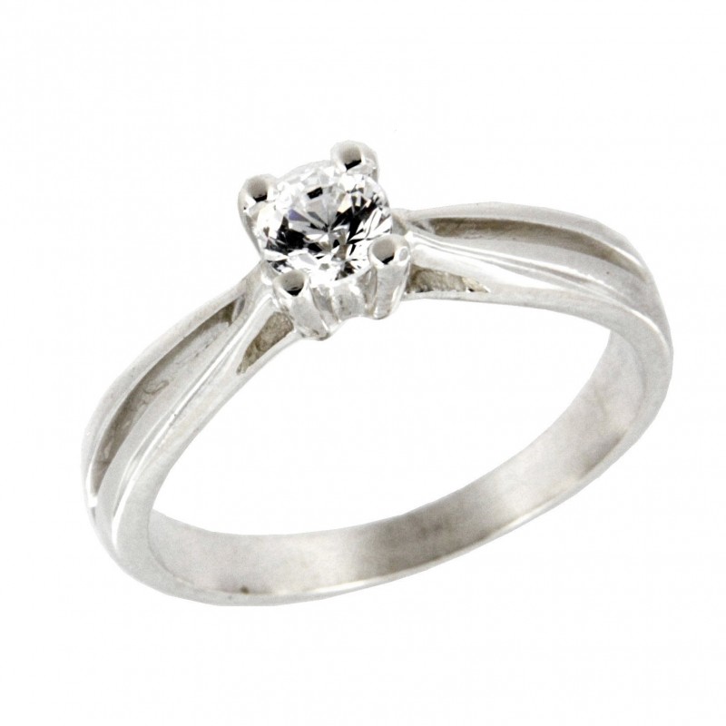 SOLITARIO DIAMANTES ORO BLANCO