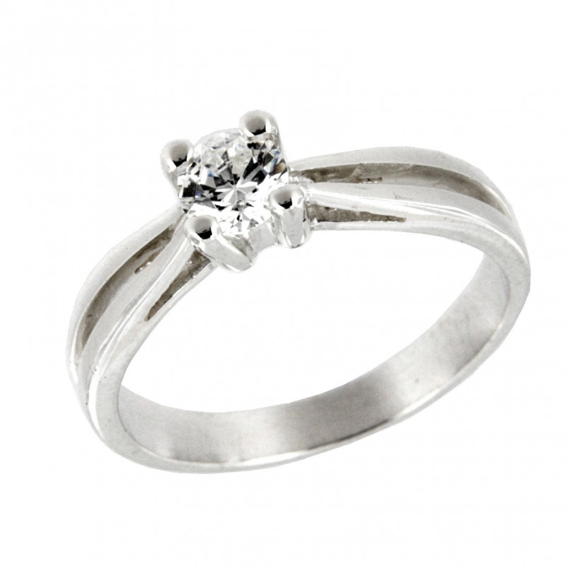 SOLITARIO DIAMANTES ORO BLANCO