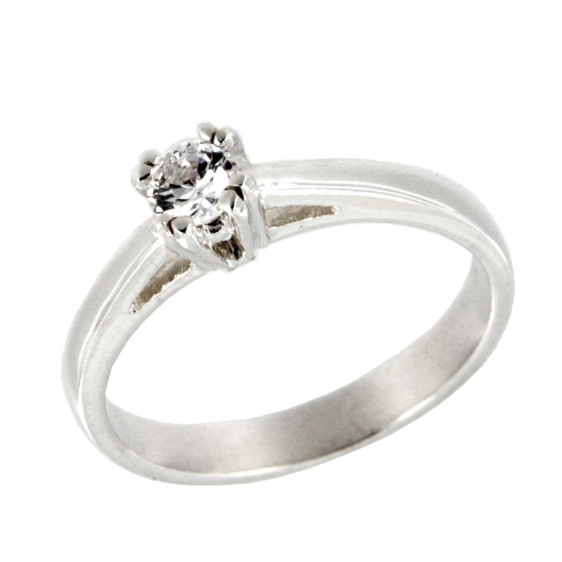 SOLITARIO DIAMANTES ORO BLANCO