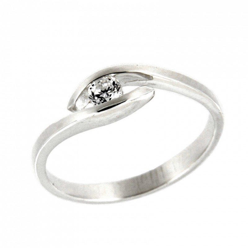 SOLITARIO DIAMANTES ORO BLANCO