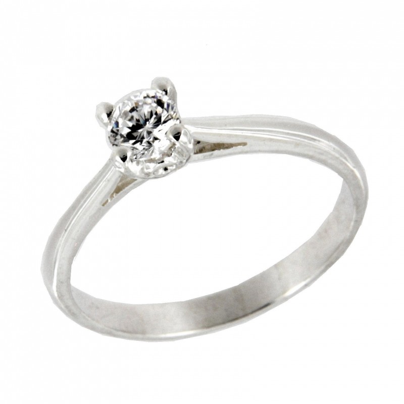 SOLITARIO DIAMANTES ORO BLANCO