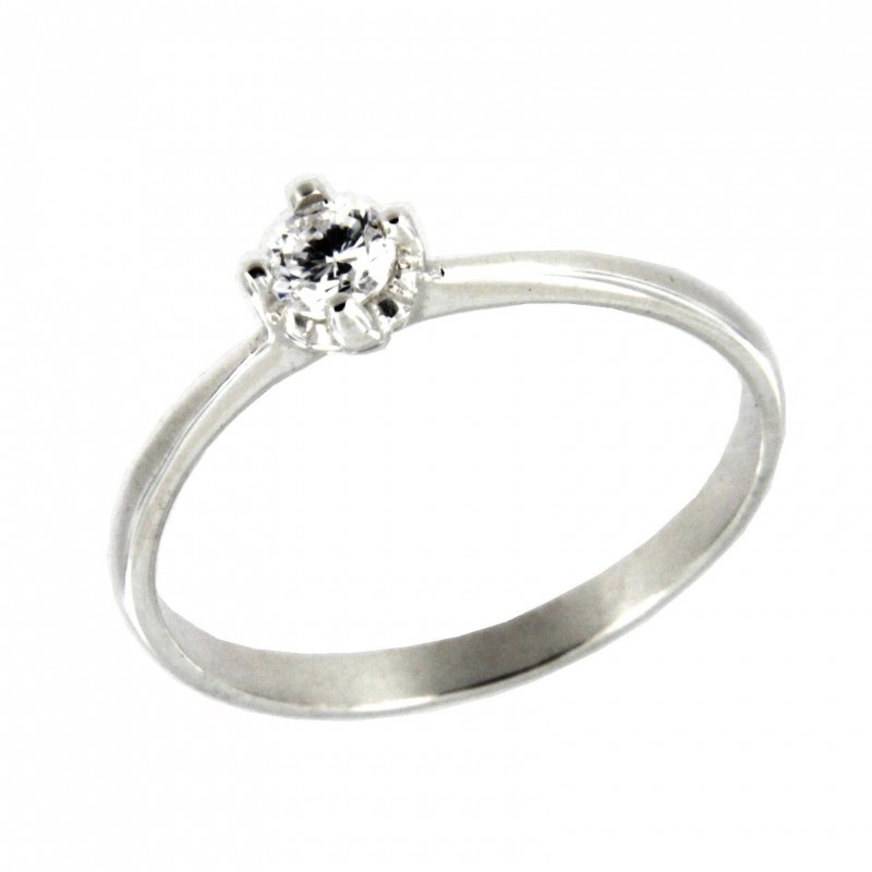 SOLITARIO DIAMANTES ORO BLANCO