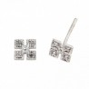 PENDIENTES DIAMANTES ORO BLANCO