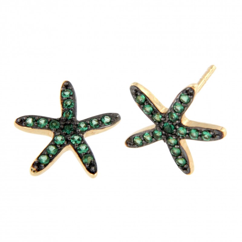 PENDIENTES ESTRELLA TOPACIO COLOR