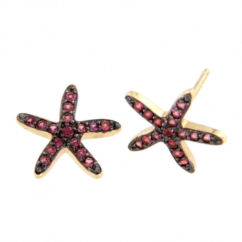 PENDIENTES ESTRELLA TOPACIO COLOR