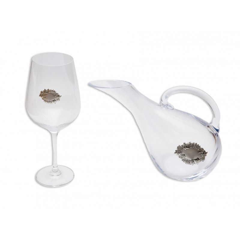 Juego 2 Copas de Vino y decantador personalizado