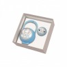 SET PINZA+P.CHUPETES ELEFANTE CELESTE