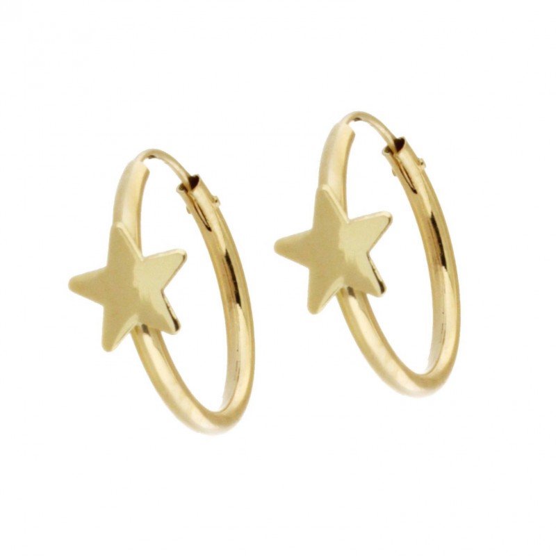 PENDIENTES ARO ESTRELLA