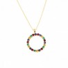 COLGANTE MULTICOLOR CON CADENA