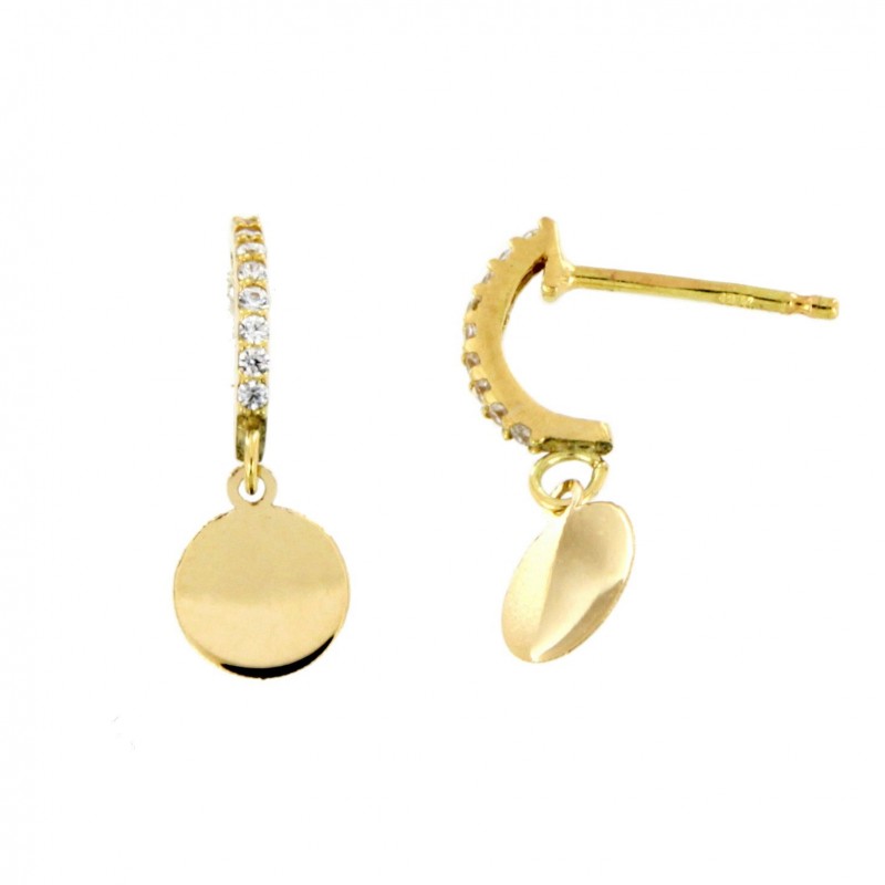 PENDIENTES ARO CIRCONITA DISCO