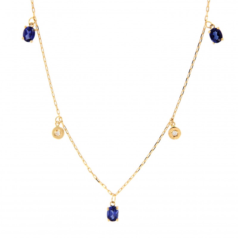 GARGANTILLA DIAMANTES ZAFIRO