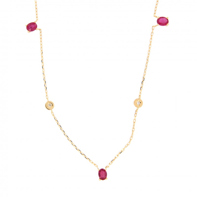GARGANTILLA DIAMANTES RUBI