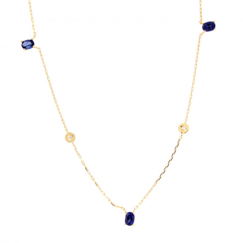 GARGANTILLA DIAMANTES ZAFIRO