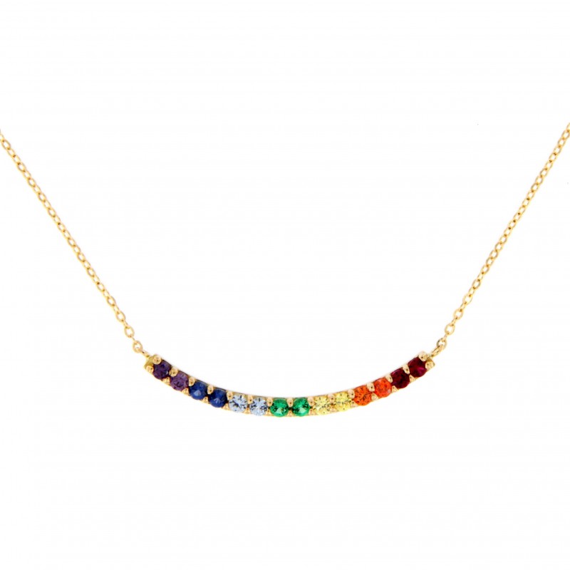 GARGANTILLA MOTIVO CIRCONITA MULTICOLOR