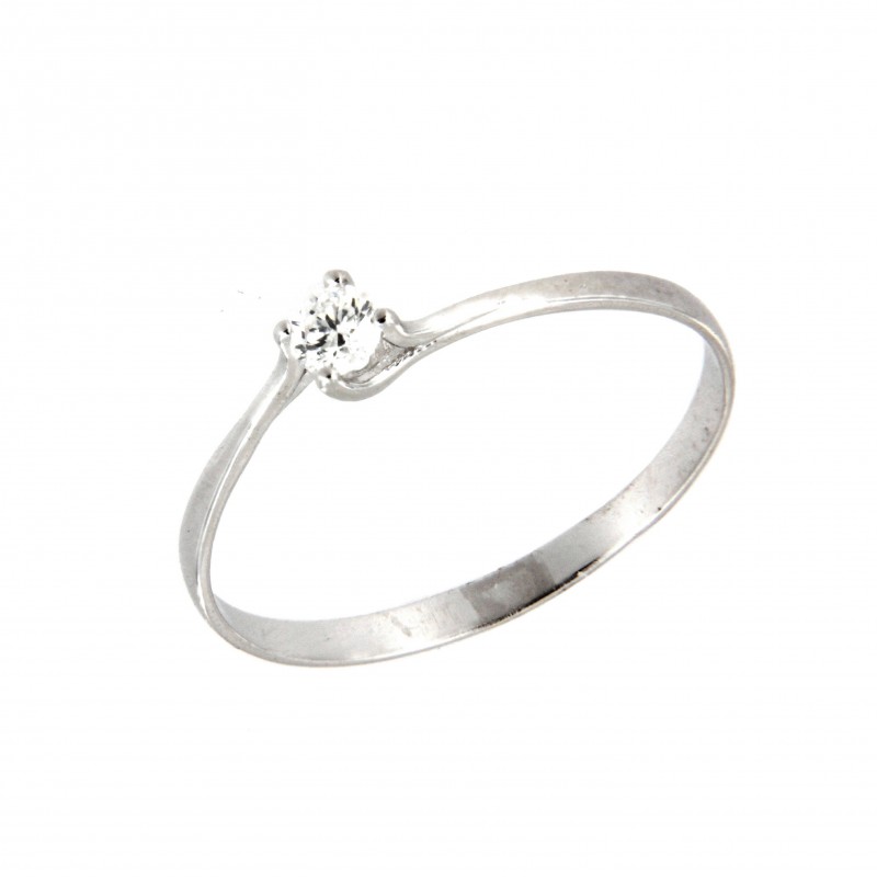 SOLITARIO DIAMANTES ORO BLANCO