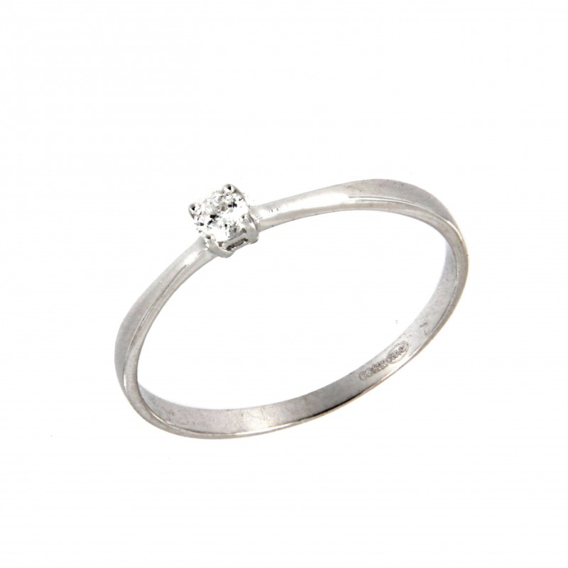 SOLITARIO DIAMANTES ORO BLANCO