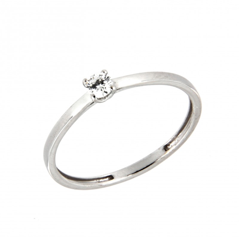 SOLITARIO DIAMANTES ORO BLANCO