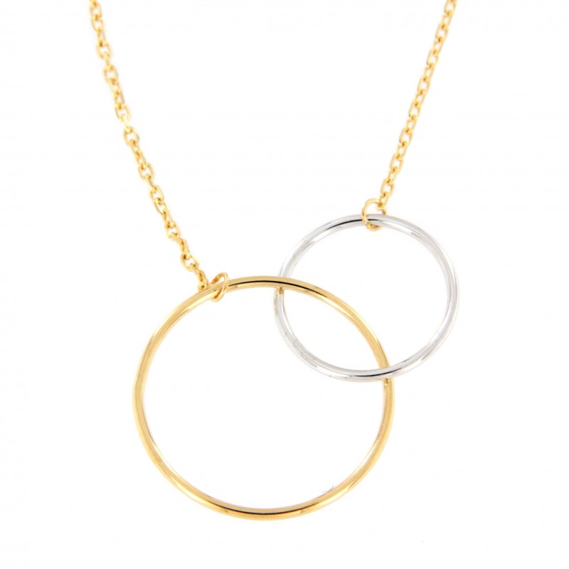 GARGANTILLA CON AROS BICOLOR