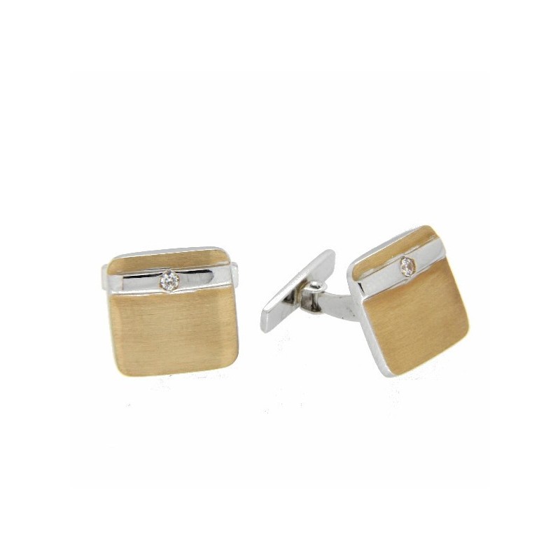 GEMELOS ORO BLANCO AMARILLO CIRCONITA