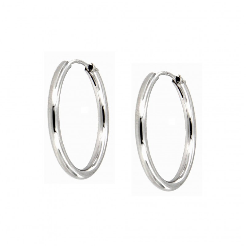 PENDIENTES ARO ORO BLANCO