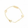 PULSERA CHAPA BEBE CON FLOR