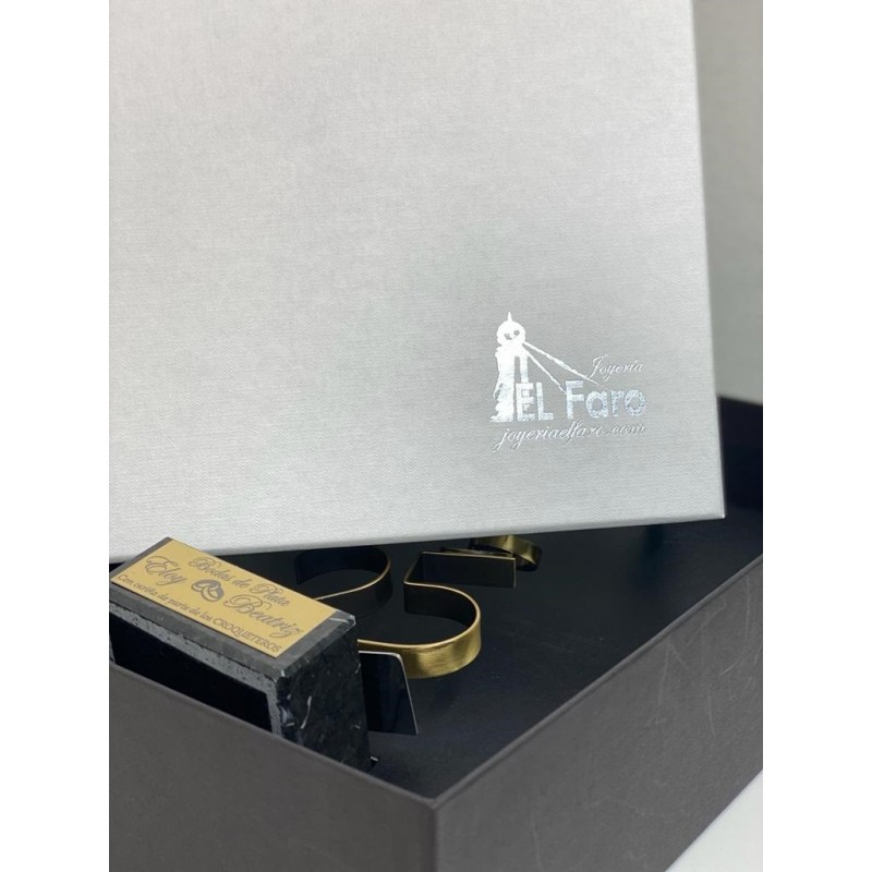 Regalo para bodas de oro Personalizado figura corazón 50 aniversario