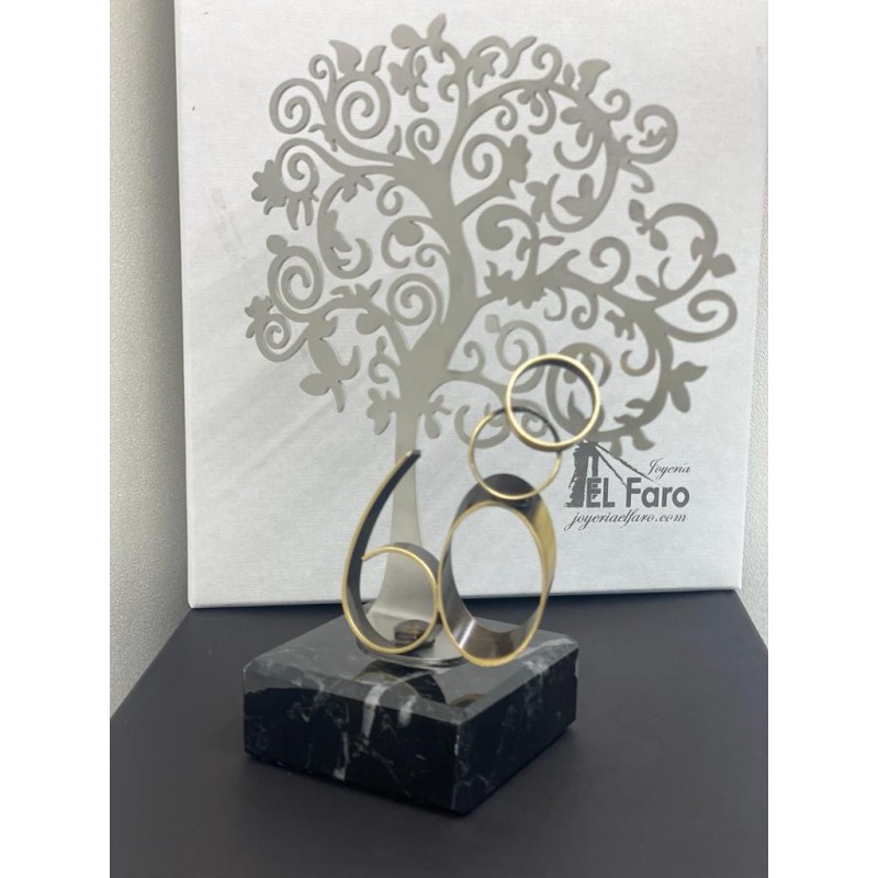 Regalo para bodas personalizado, aniversario casados figura árbol de la vida