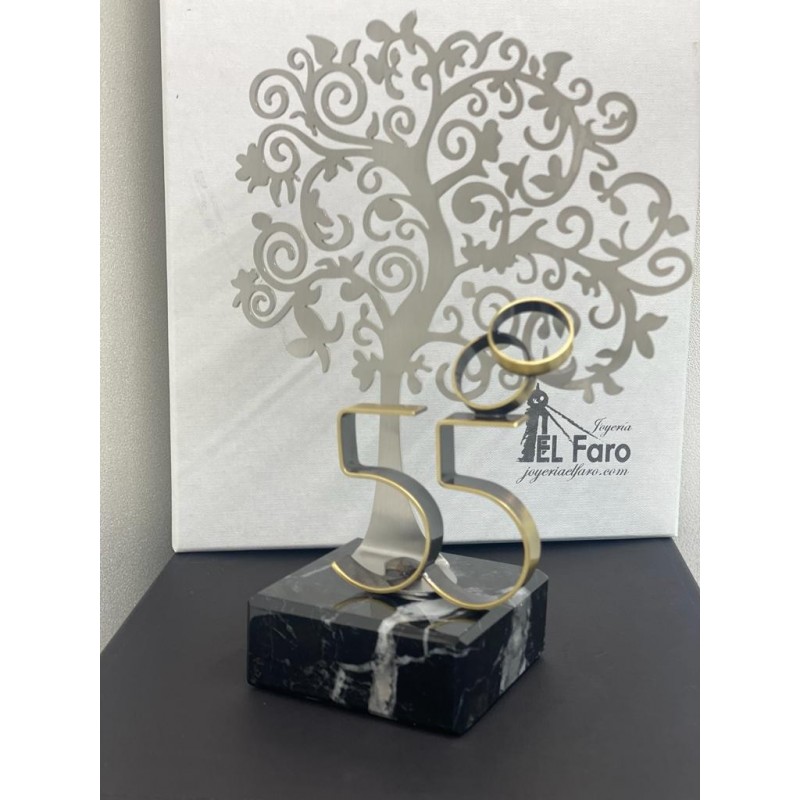 Regalo para bodas personalizado, aniversario casados figura árbol de la vida