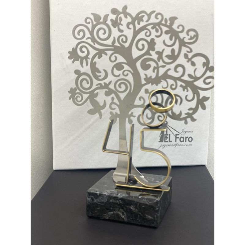 Regalo para bodas personalizado, aniversario casados figura árbol de la vida