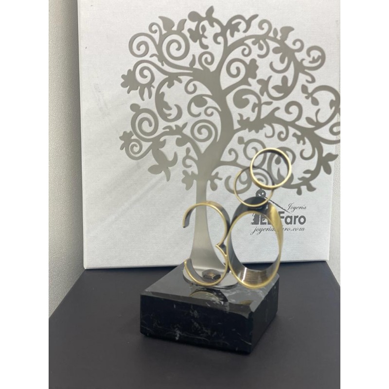 Regalo para bodas personalizado, aniversario casados figura árbol de la vida